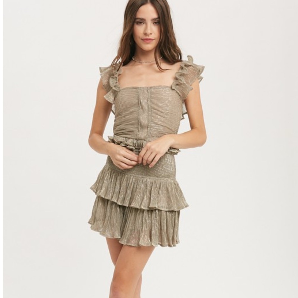 NEW Glitter Blouse & Skirt Set